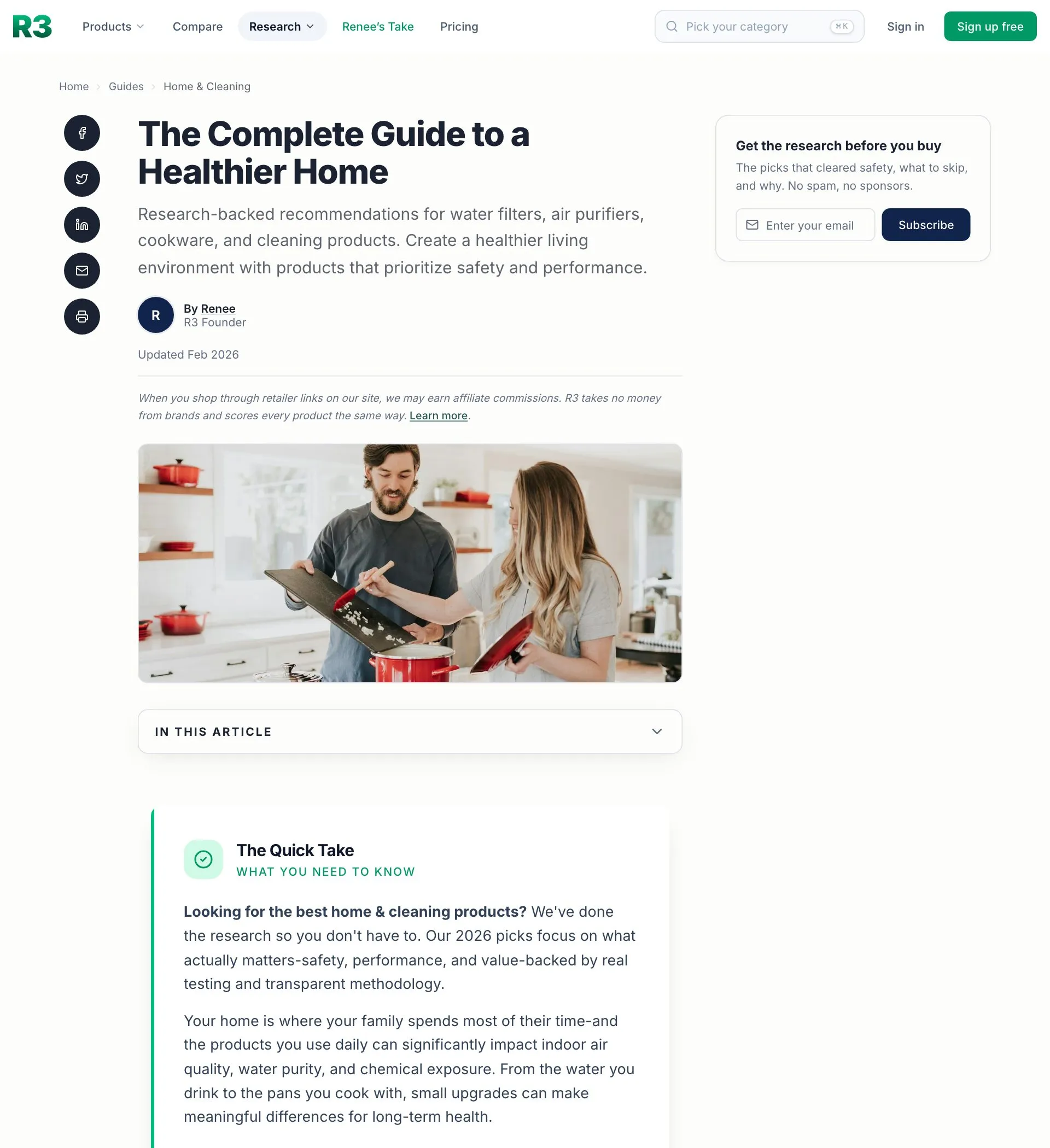 R3's Home and Cleaning buying guide