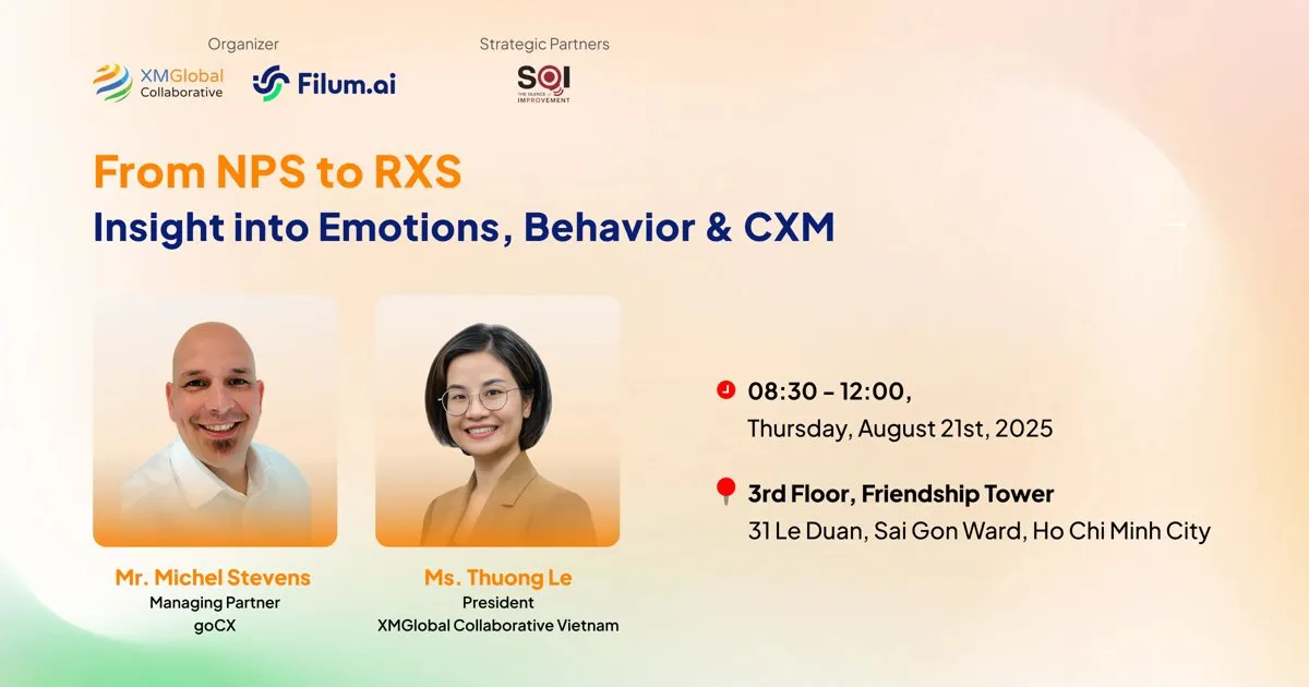 Key visual, Vietnam CX Pioneers 15: from NPS to RXS